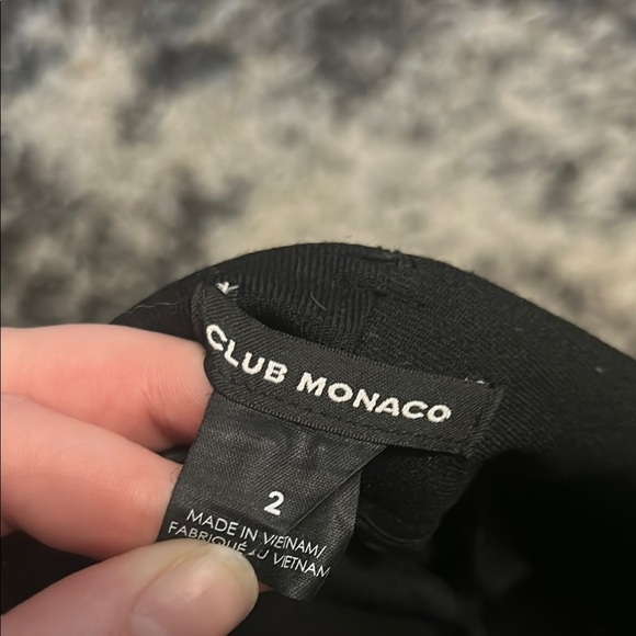 Club Monaco Black Straight Leg Pants - Picture 6 of 6